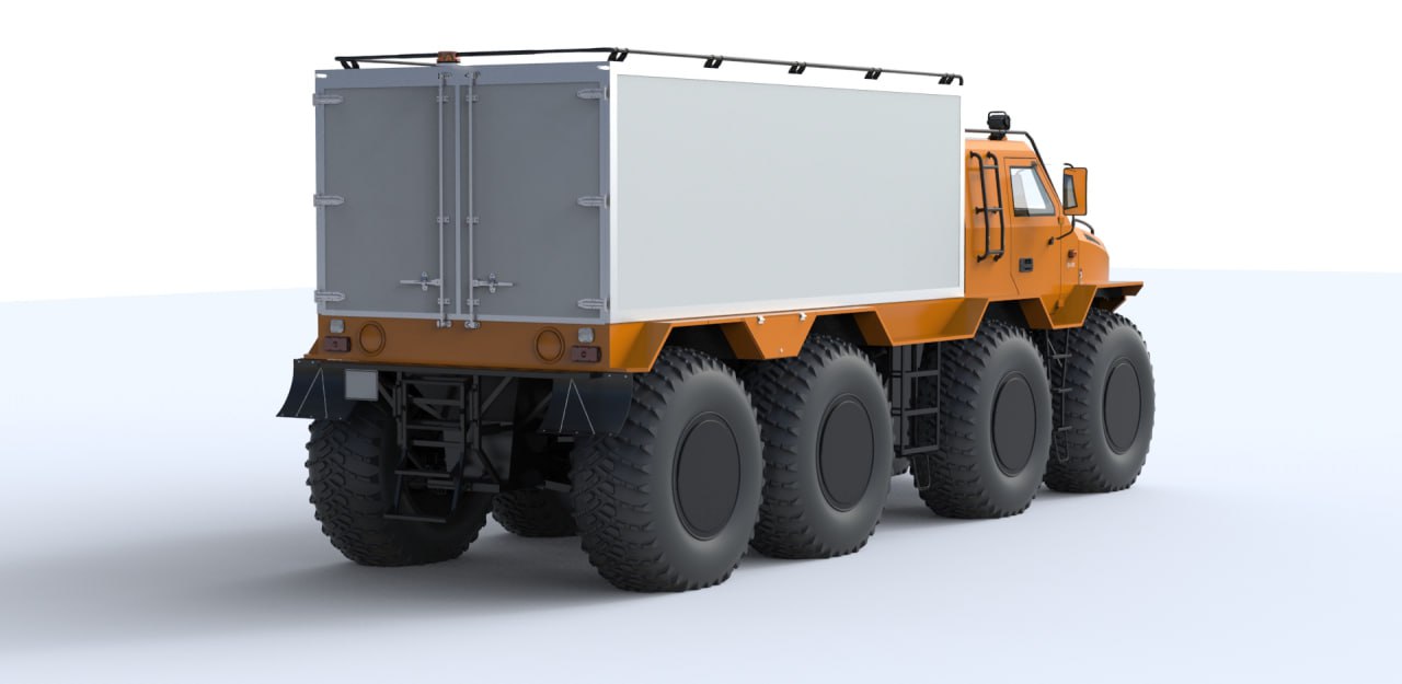 Рефрижератор ЗВЕЗДА 8×8 — внешний вид машины