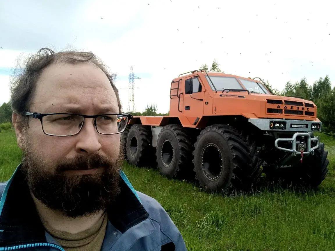 ЗВЕЗДА НХ4 на полигоне перед грузовым заездом