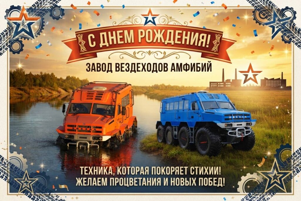 С днём рождения, завод вездеходов-амфибий ЗВЕЗДА!